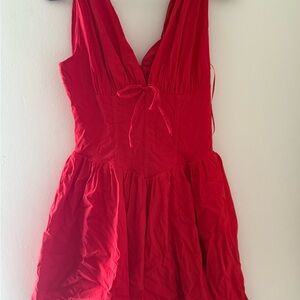 Others Follow Vibrant Red Mini Dress